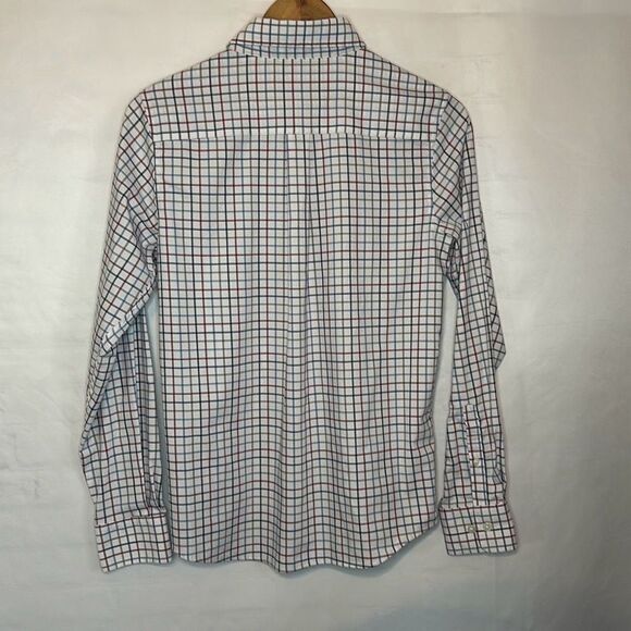 Johnnie O Prep-Formance Boys Red Blue Long Sleeve Button Down Dress Shirt 14 - Picture 4 of 8